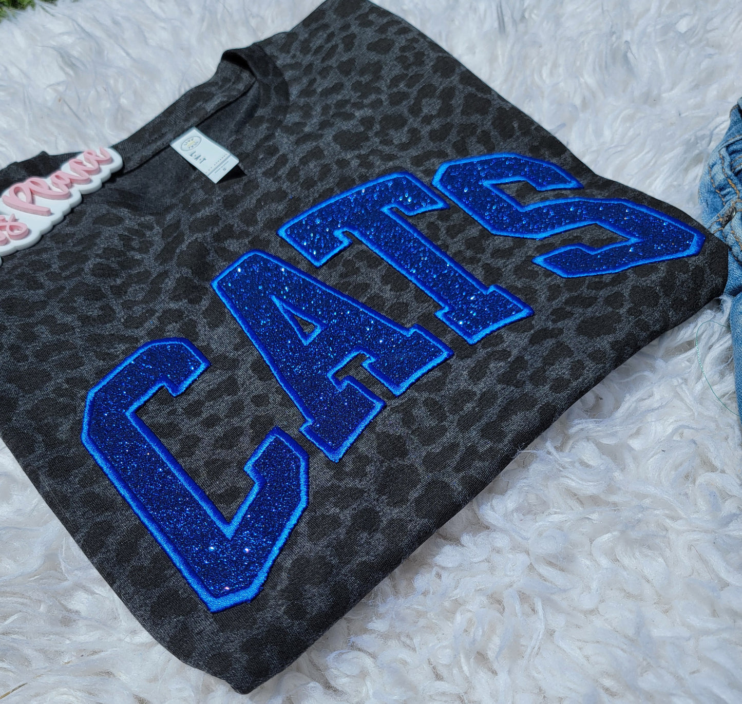 Cats Sparkle Leopard Tee