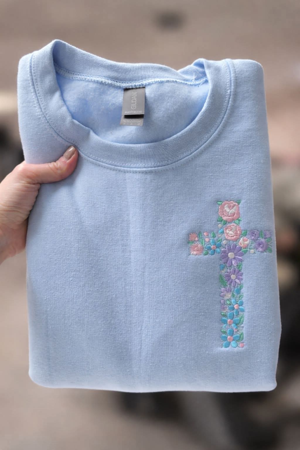 Easter Cross Floral Tee/Sweatshirt
