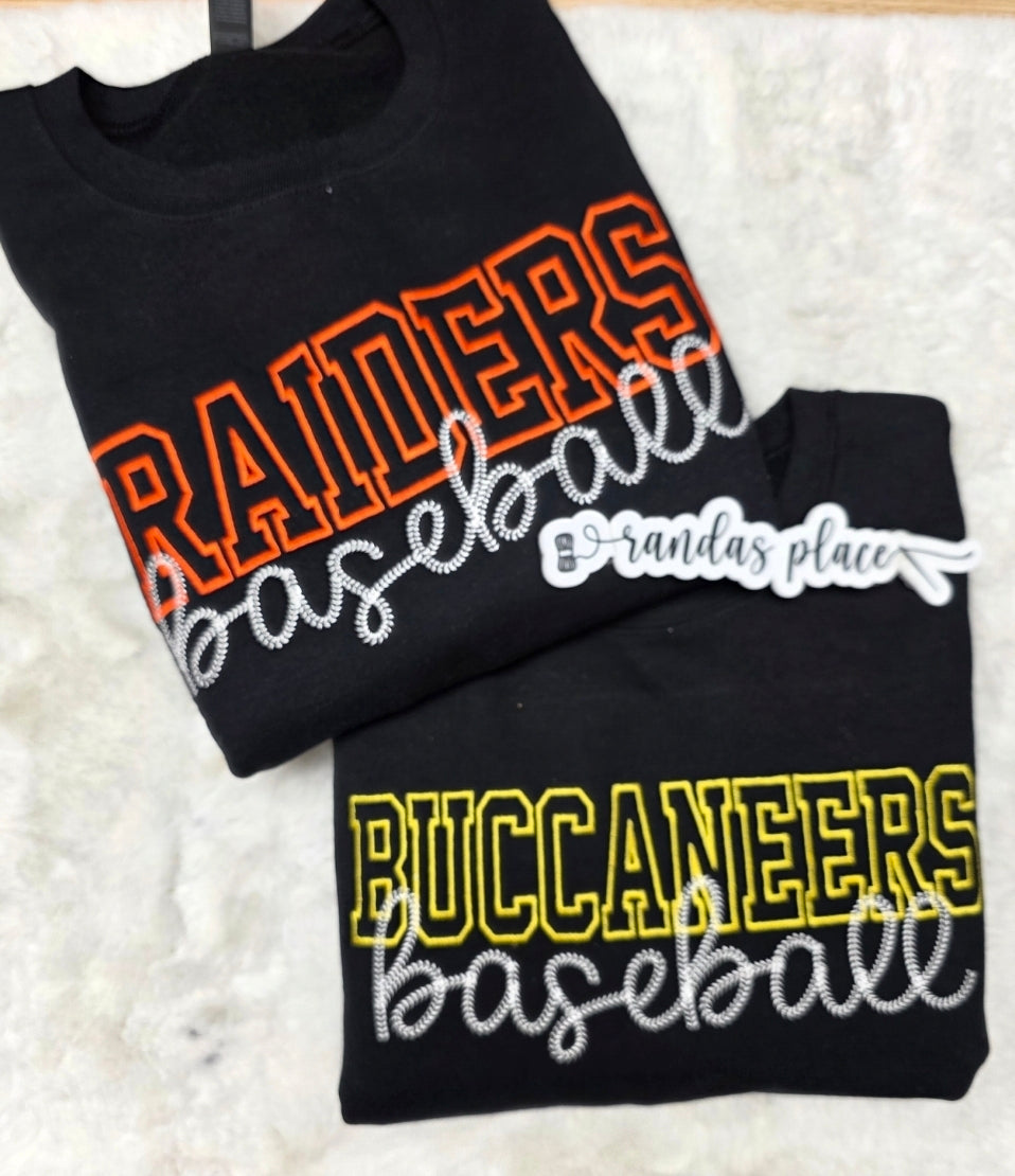 Custom Baseball/Softball Crewneck Sweatshirt