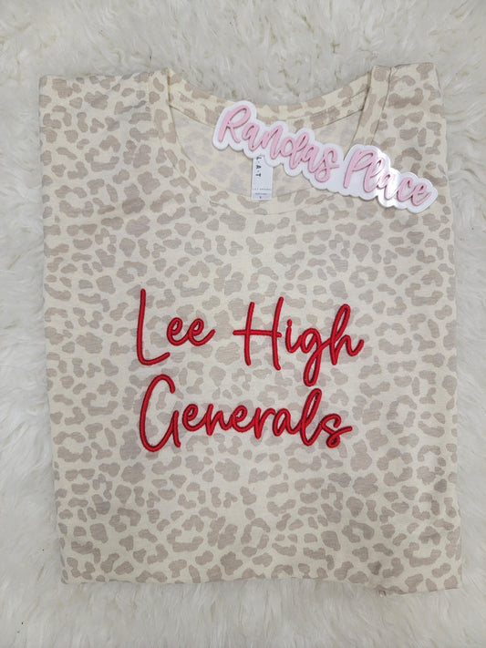 Lee High Generals Puff Tee