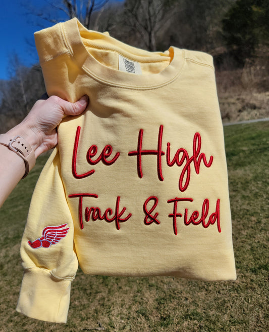 Lee High Track & Field Puff Comfort Colors Crewneck