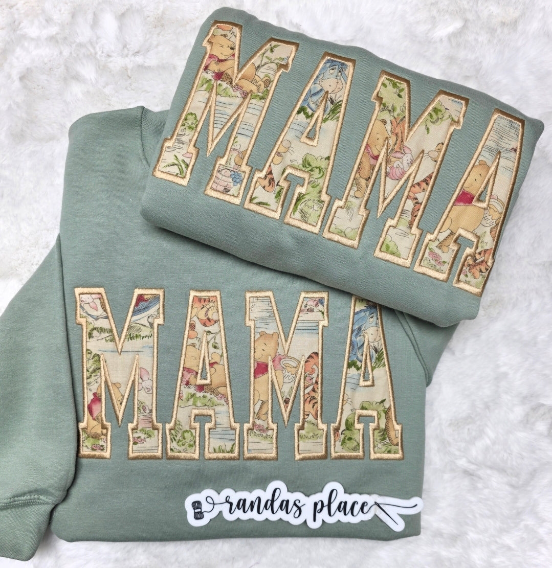 MAMA Pooh Vintage Inspired crewneck