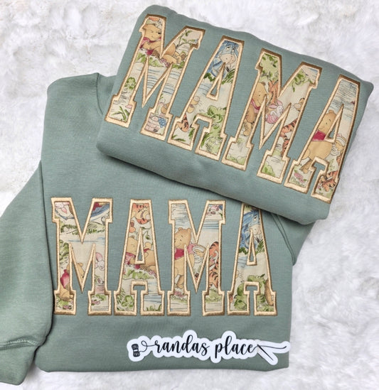 MAMA Pooh Vintage Inspired crewneck