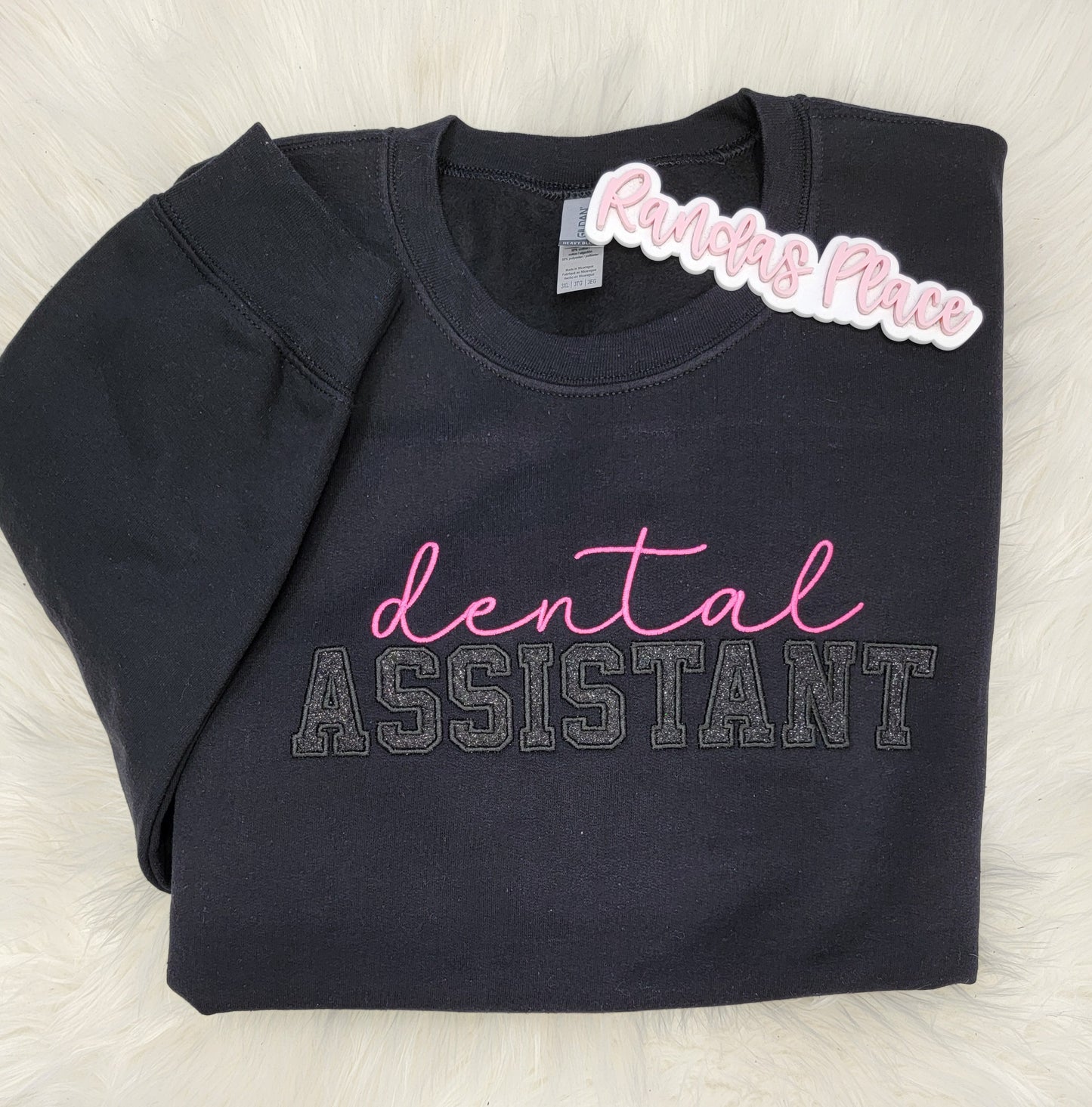 Dental Assistant Sparkle Crewneck