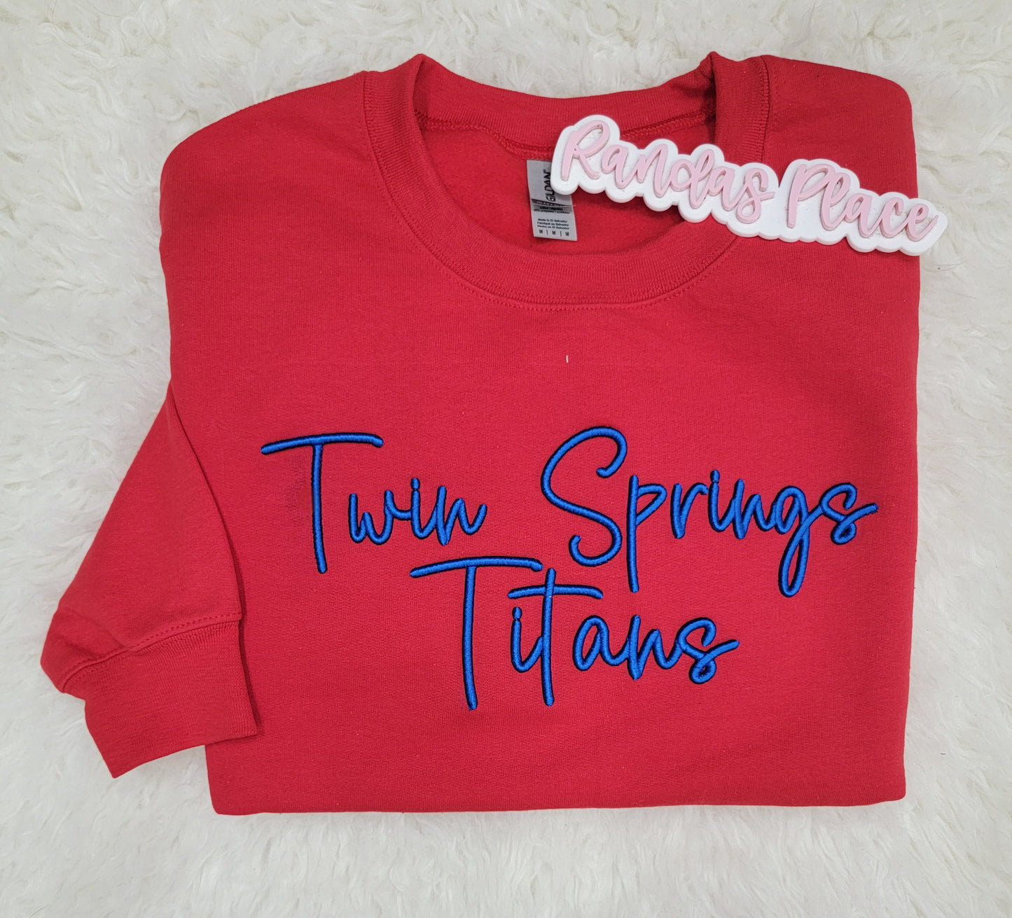 Twin Springs Titans Puff Crewneck