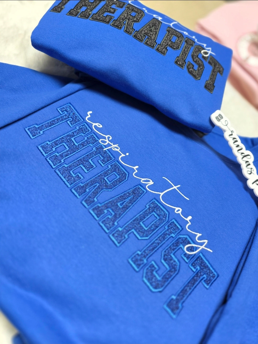 Royal Blue Respiratory Therapist Sparkle Crewneck