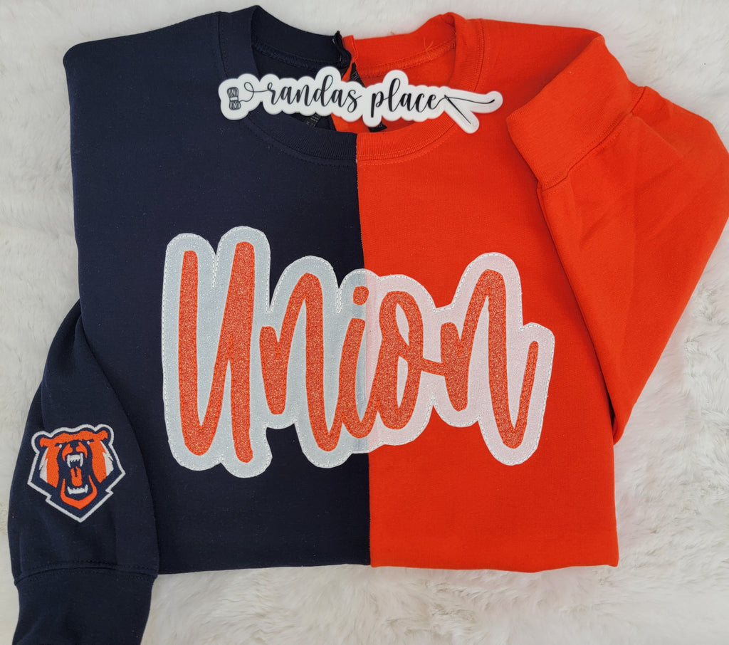 Union Split Sparkle Crewneck