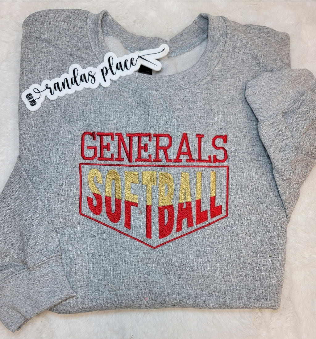 Generals Softball Crewneck
