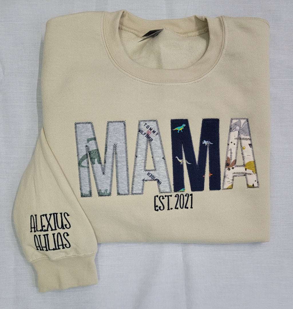 Custom MAMA Established Crewneck with Infant Apparel 3XL-5XL