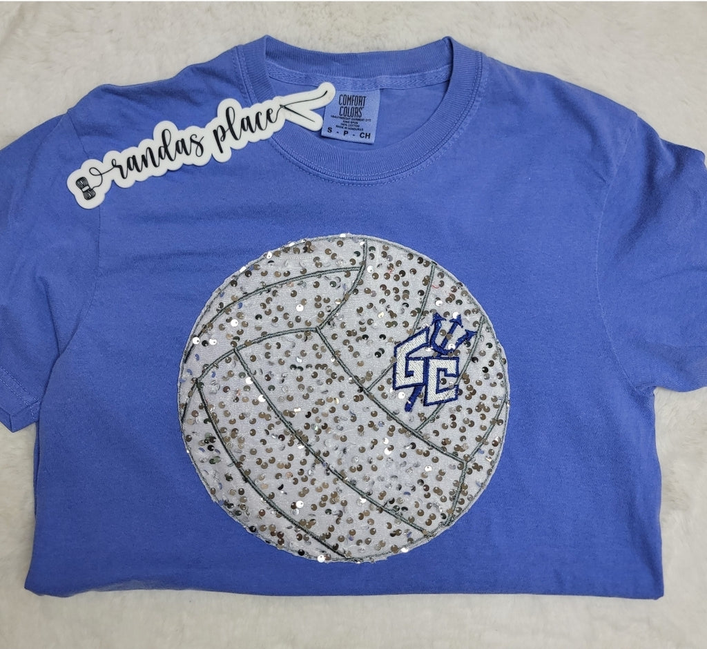 Gate City Blue Devils Volleyball Sequence Comfort Color Tee
