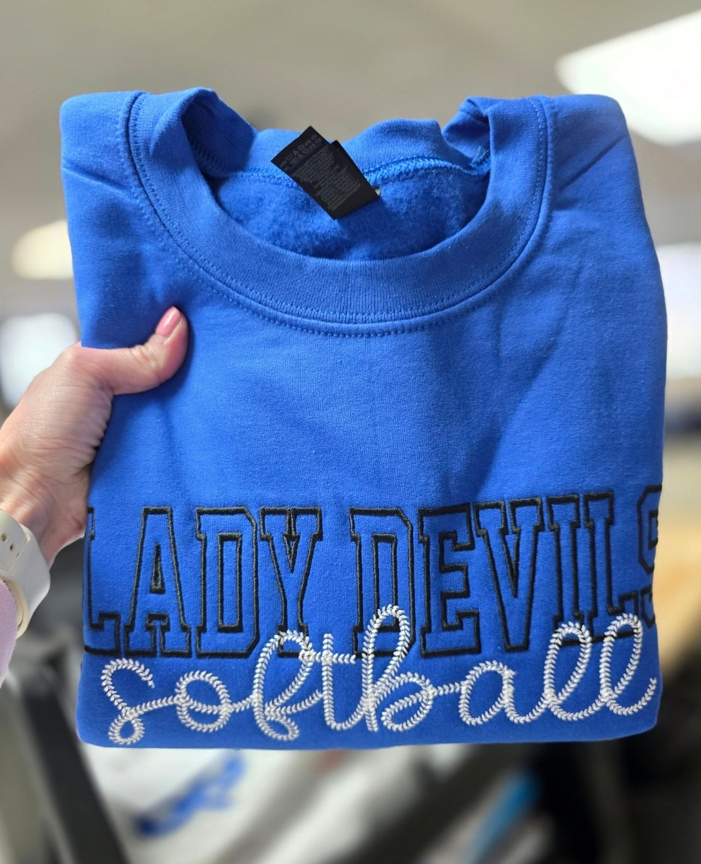 Custom Baseball/Softball Crewneck Sweatshirt