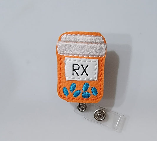 Pill Bottle Badge Reel