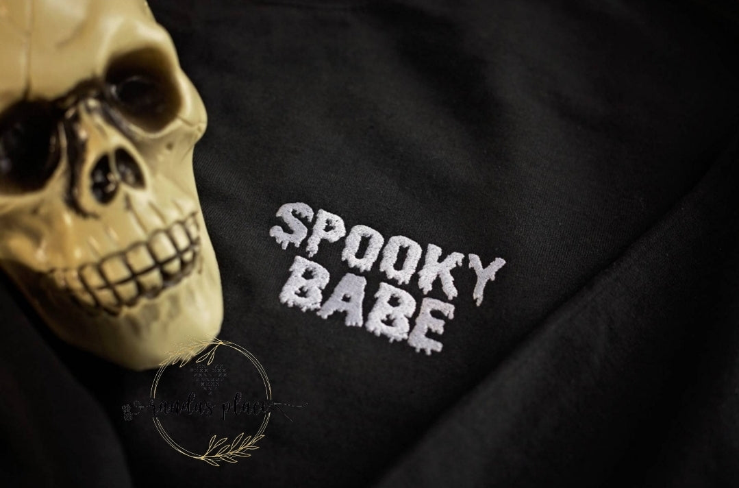 Spooky babe halloween sweatshirt