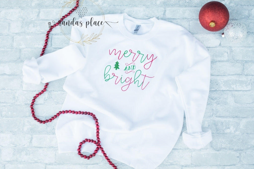 Merry and Bright Christmas Crewneck